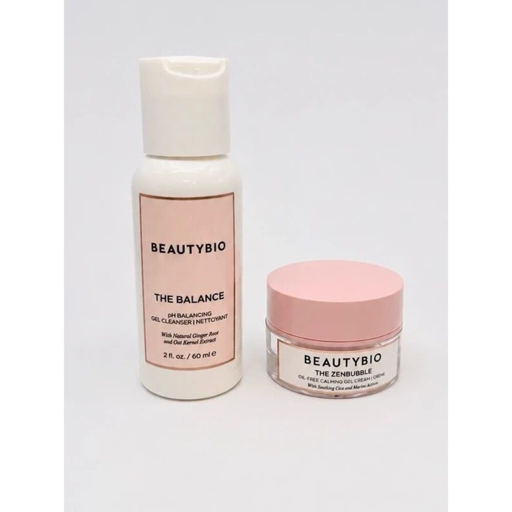 Beauty Bio Travel Skincare Duo – The Balance Cleanser + The ZenBubble Gel New